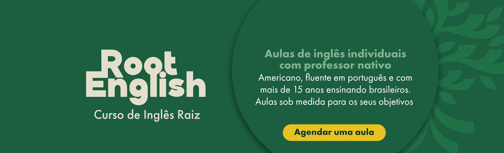 Root English: aulas de inglês individuais com professor nativo. Americano, fluente em português e com mais de 15 anos ensinando brasileiros.